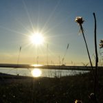 Soleil couchant dans la baie du Mont-Saint-Michel
